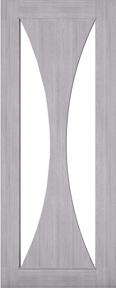 Sorrento Clear Glazed Grey Interior Door 
