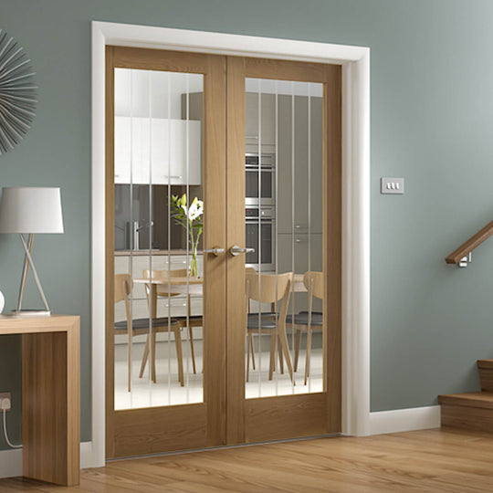 Oak Suffolk Glazed French Doors