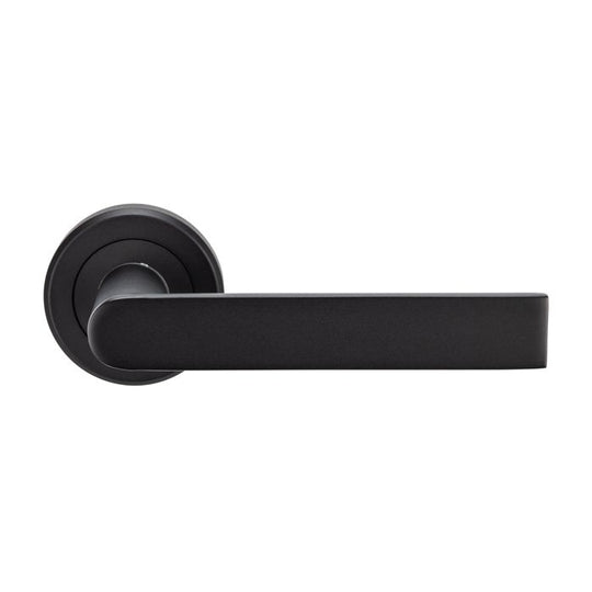 Edge SZM Matt Black Lever on Round Rose