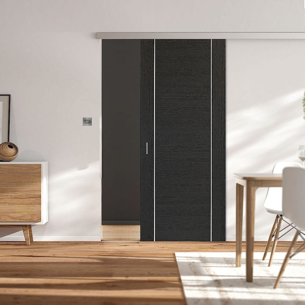 Forli Dark Grey Internal Door with Sliding Door System