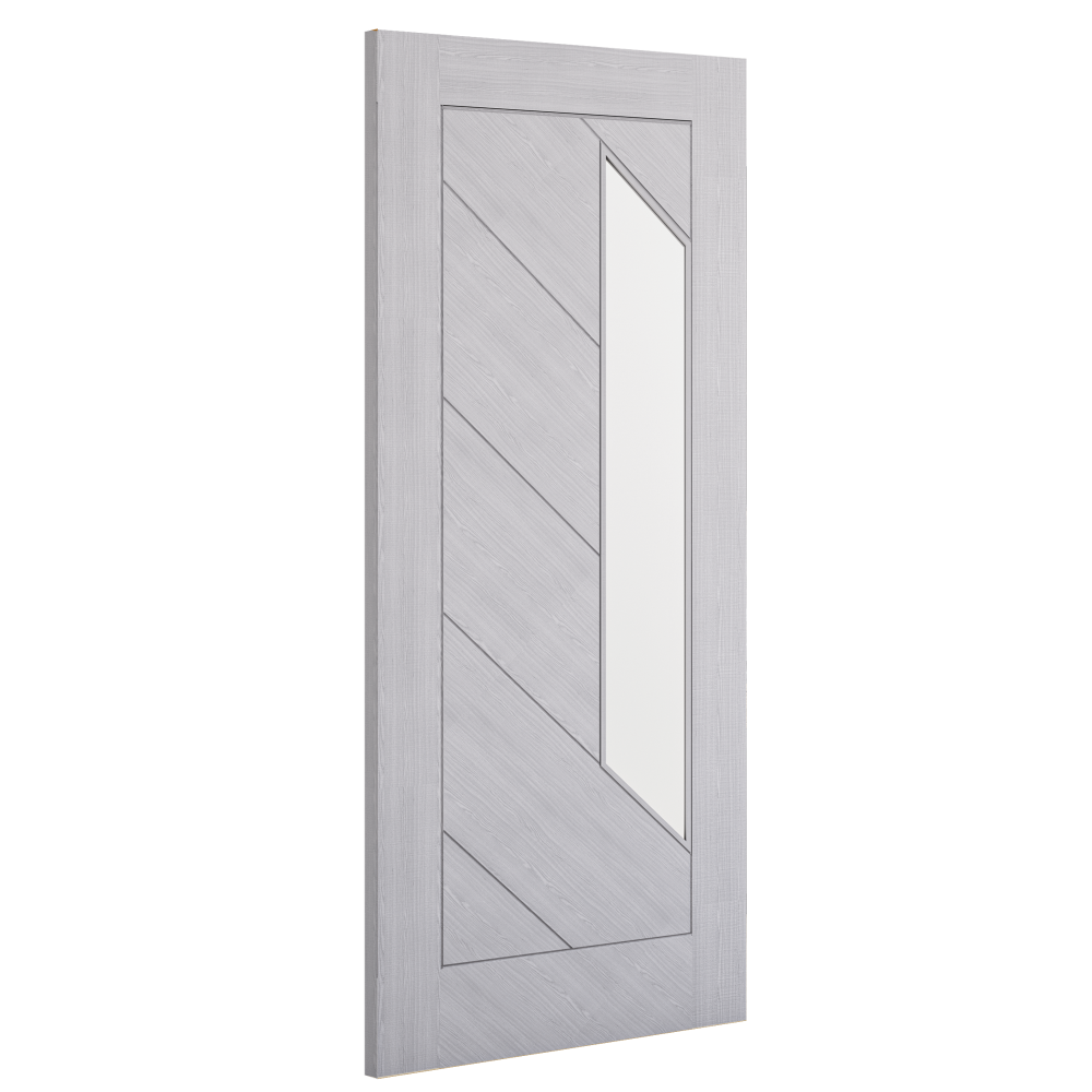 Torino Light Grey Ash Glazed Fire Door