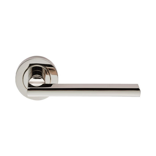 Trentino Lever On Rose Polished Nickel