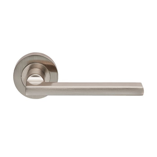 Trentino Lever On Rose Satin Nickel
