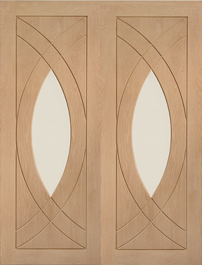 Treviso Oak Glazed Internal Door Pair