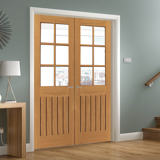 River Oak Tutbury Glazed Door Pair