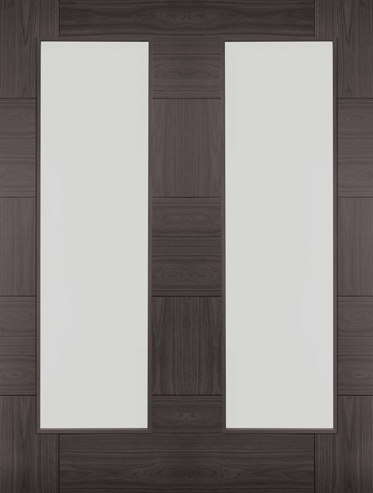 Umber Grey Laminate Ravenna Glazed Door Pair