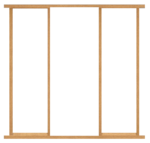 Universal Oak Sidelight Frame Kit for 18"/23" Sidelights