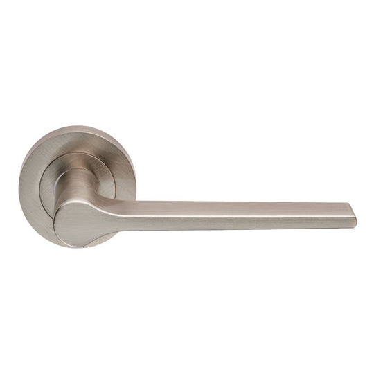 Velino Lever on Rose Satin Nickel