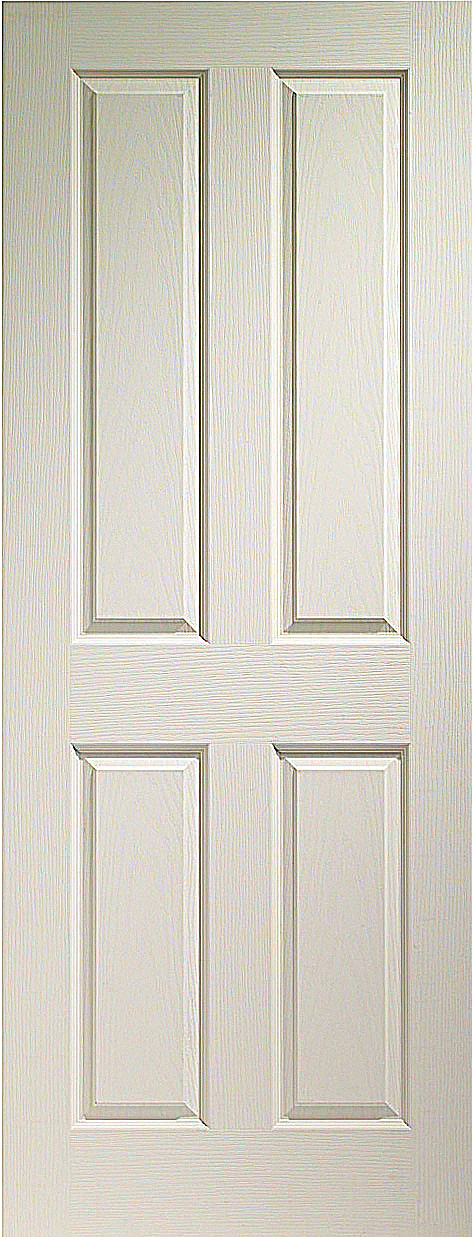Victorian 4 Panel White Moulded Door