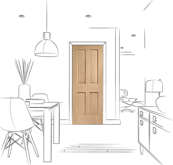 Custom Made Victorian 4 Panel Door