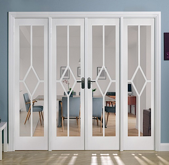 REIMS W8 WHITE PRIMED ROOM DIVIDER SET