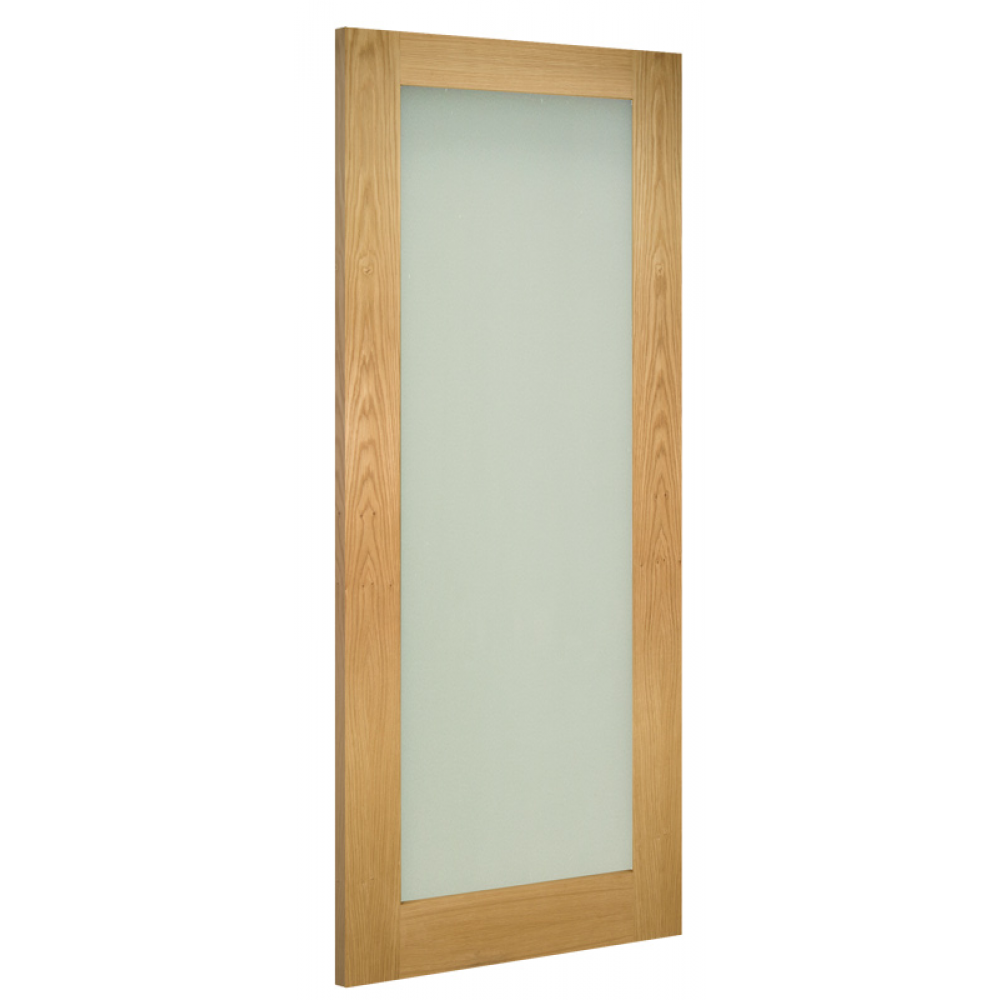 Walden Oak Obscure Glazed Room Divider