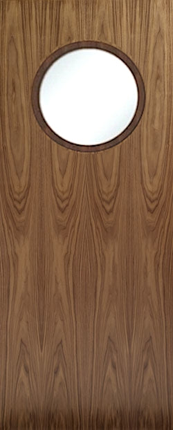 Walnut Porthole Door