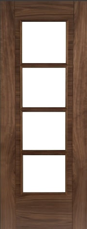 Allora Walnut Glazed Fire Door