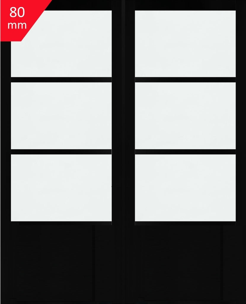 Industrial Style WK0136C Custom Made French Doors