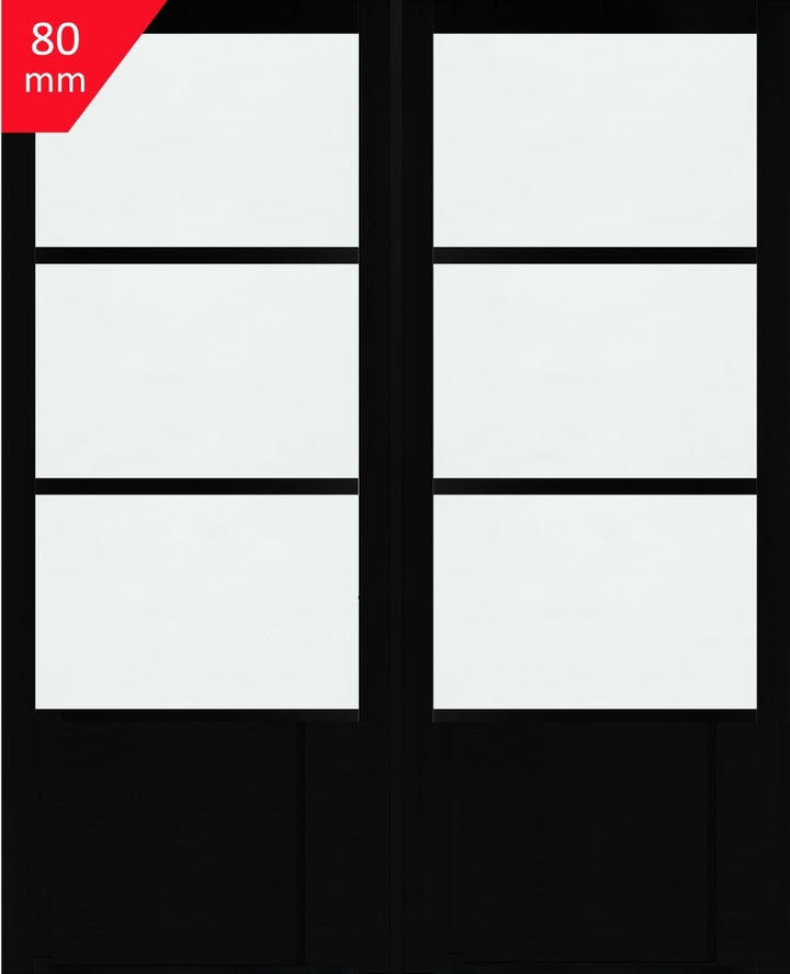 Industrial Style WK0136C Custom Made French Doors