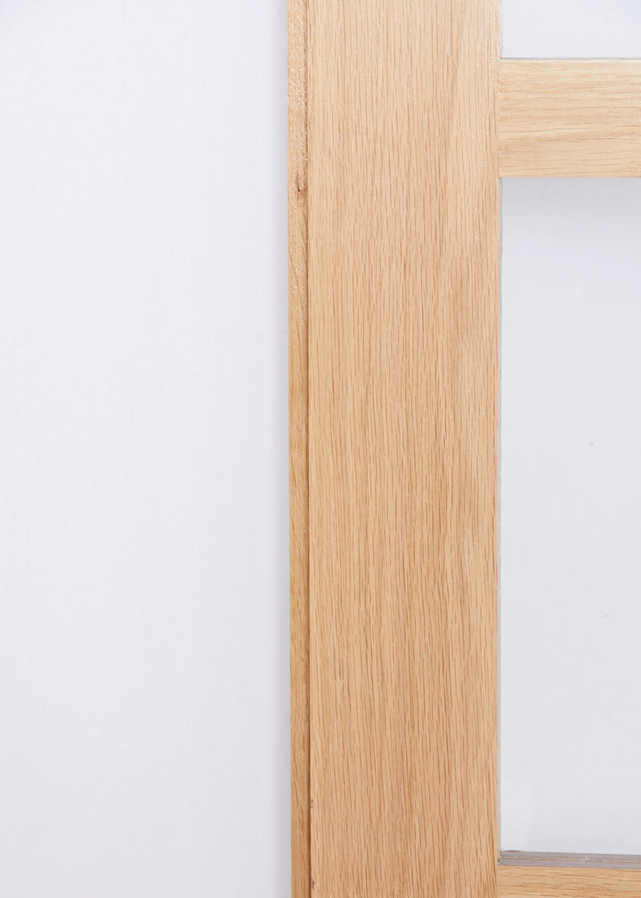 4 Leaf Oak Shaker 4L Clear Glazed Bi-Folding Set