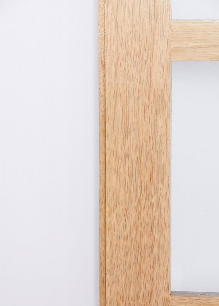 6 Leaf Oak Shaker 4L Clear Glazed Bi-Folding Set