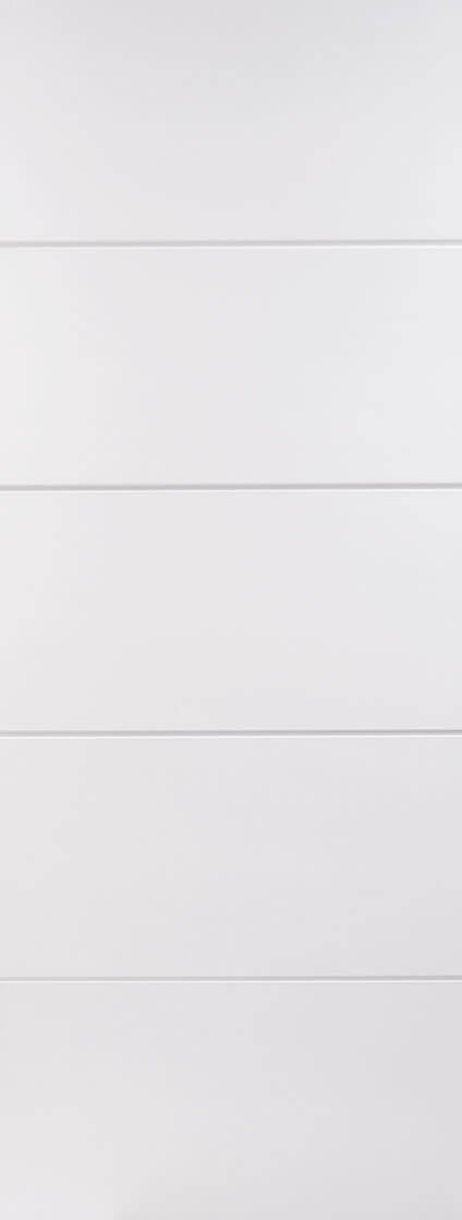 WHITE MOULDED 5 PANEL INTERNAL DOOR