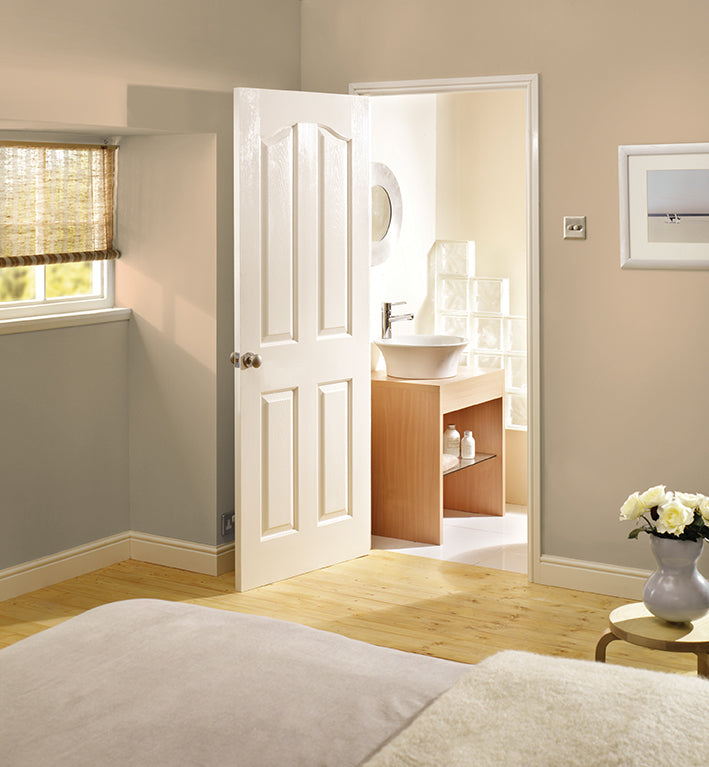 White Moulded Mayfair 4 Panel Internal Door