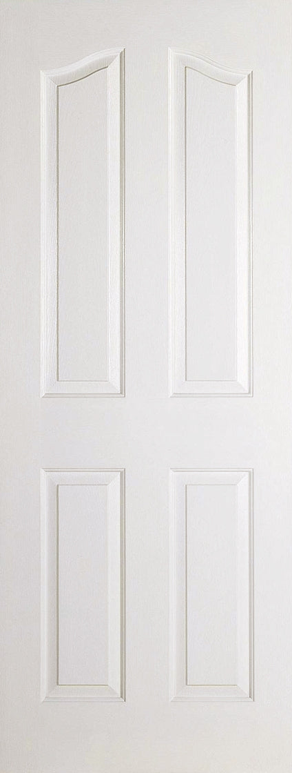 WHITE MOULDED MAYFAIR 4 PANEL INTERNAL DOOR