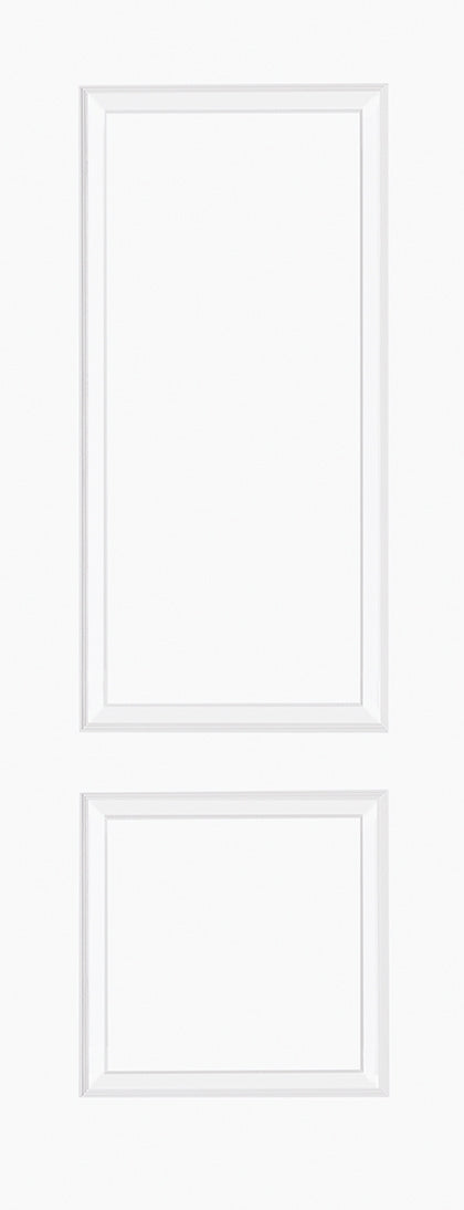Bruges 2P Smooth White Moulded Internal Door