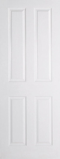 White Moulded Textured 4P Internal Door