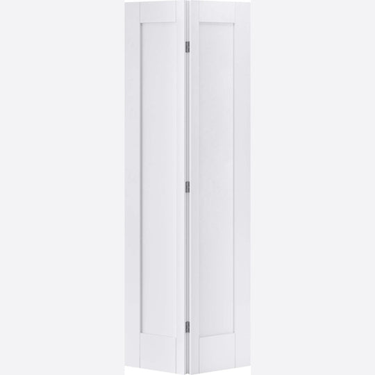 Pattern 10 White Bi-Fold Door