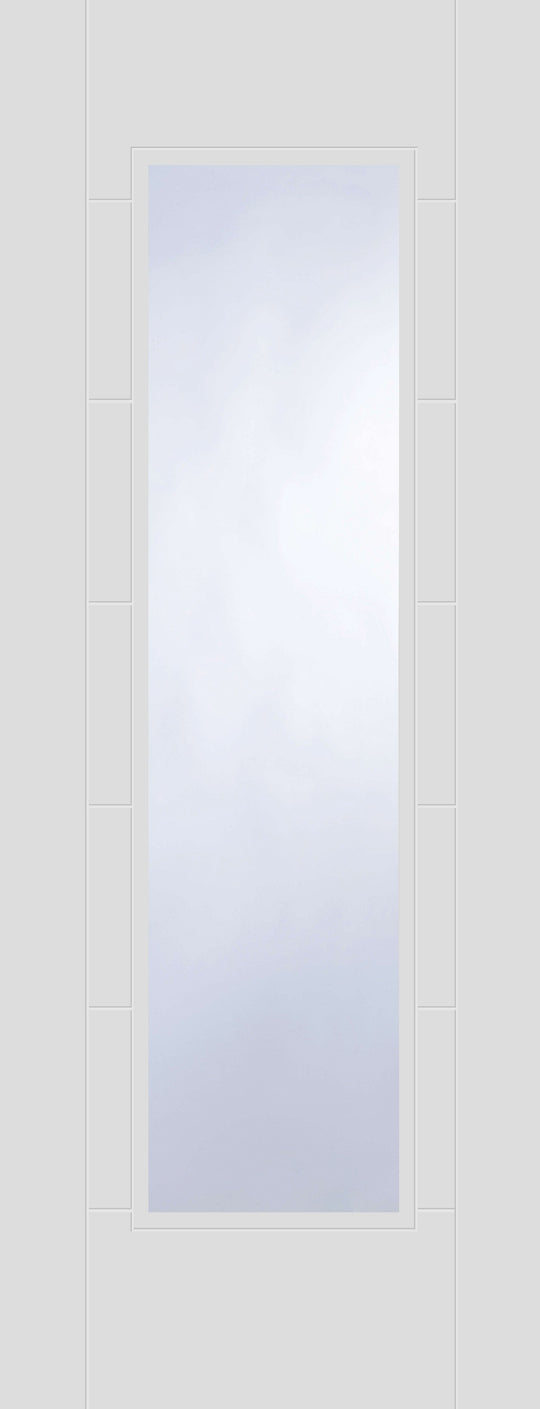 Corsica White Primed 1 Light Glazed Fire Door