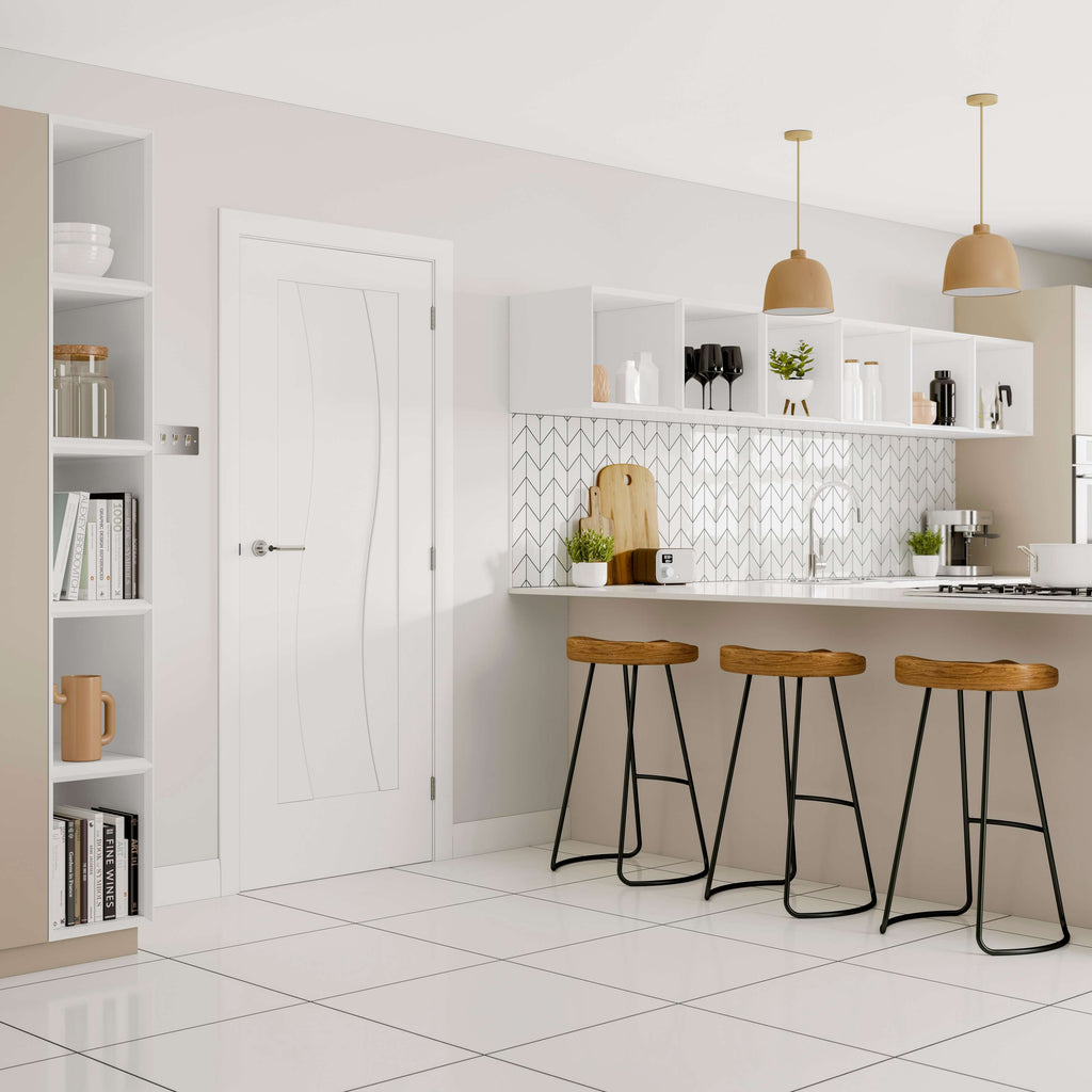 Internal White Pre-Finished Florence Fire Door RS