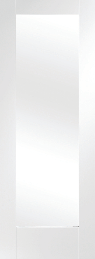 White Salerno Glazed Room Divider with 2 Side Panels 