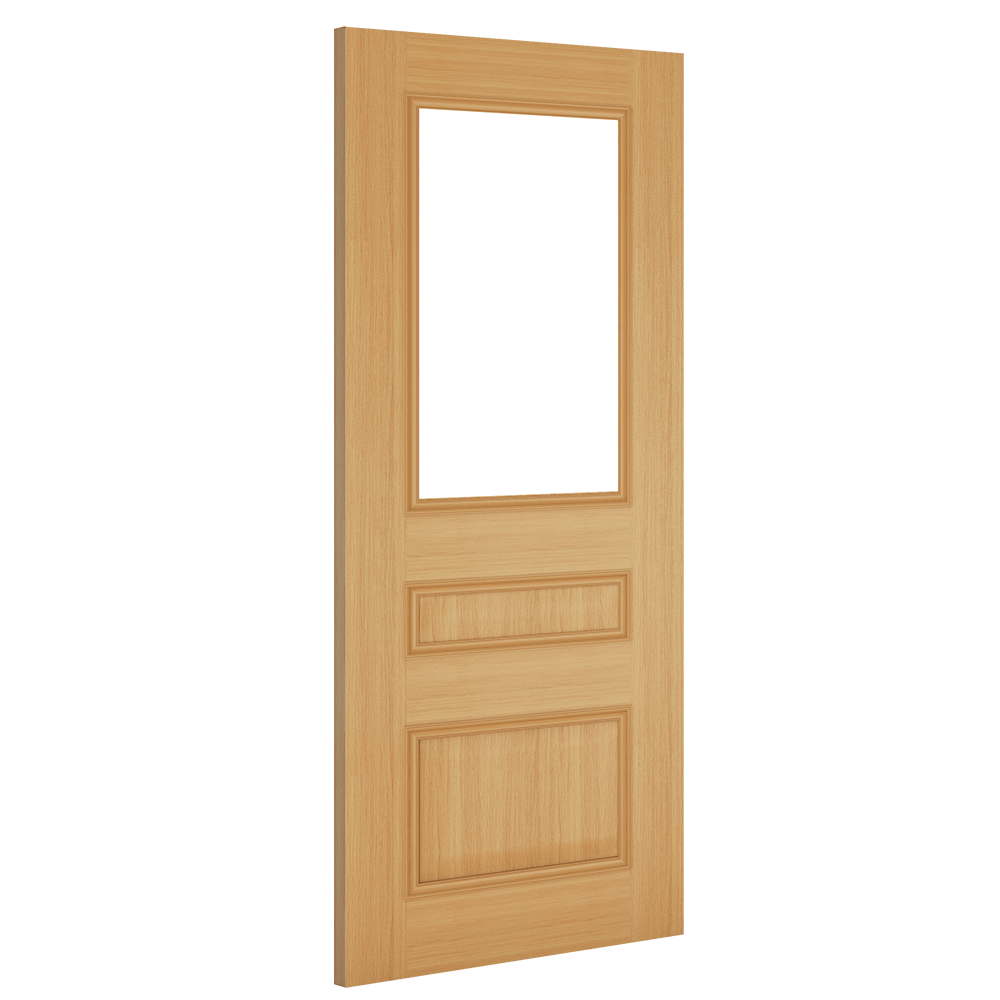 Windsor Clear Glazed Oak Door Pair