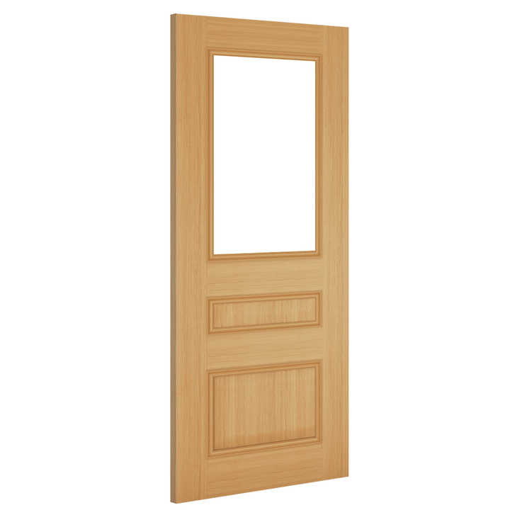 Windsor Clear Glazed Oak Door Pair