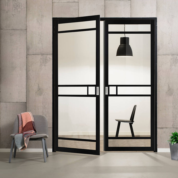 Industrial Style WK4136 Custom Made French Doors